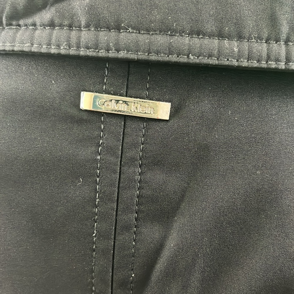 Calvin Klein Black Y2K Trench Coat ☔️ - Picture 7 of 15